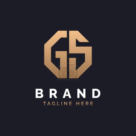 GS Logo Design. Modern, Minimal, Elegant and Luxury GS Logo. Alphabet Letter GS Logo Design for Brand Corporate Business Identity.
