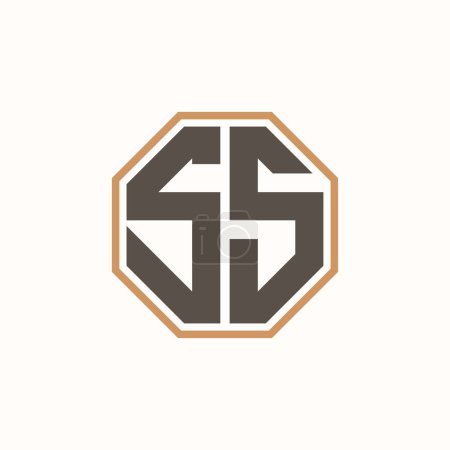 Modernes SS-Logo für Corporate Business Brand Identity. Kreative Gestaltung des SS-Logos.