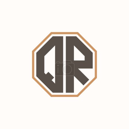 Modern Letter QR Logo for Corporate Business Brand Identity. Creative QR Logo Design.