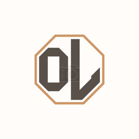 Modernes Letter OL Logo für Corporate Business Brand Identity. Kreatives OL Logo Design.