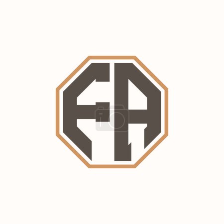 Modern Letter FA Logo for Corporate Business Brand Identity. Creative FA Logo Design.