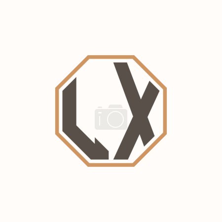 Modernes Letter LX Logo für Corporate Business Brand Identity. Kreatives LX Logo Design.