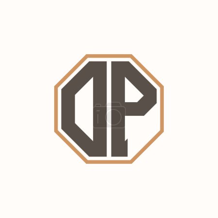 Modernes DP-Logo für Corporate Business Brand Identity. Kreative DP Logo-Gestaltung.