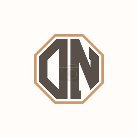 Modernes DN-Logo für Corporate Business Brand Identity. Kreative DN Logo-Gestaltung.