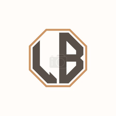 Modern Letter LB Logo for Corporate Business Brand Identity. Creative LB Logo Design.
