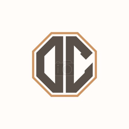 Modernes Letter DC Logo für Corporate Business Brand Identity. Kreatives DC Logo Design.