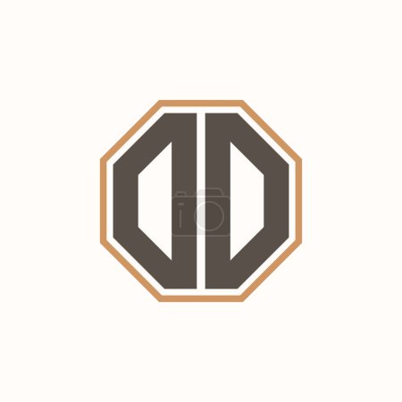 Letra moderna DD Logo para la identidad de marca de negocios corporativos. Diseño creativo del logotipo DD.