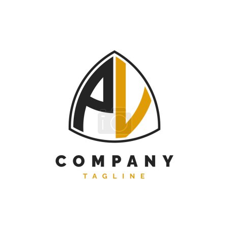 Initial Letter PV Logo Design. Alphabet PV Logo Template