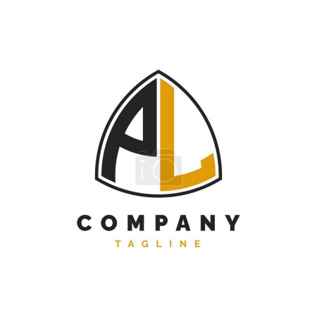 Initial Letter PL Logo Design. Alphabet PL Logo Template