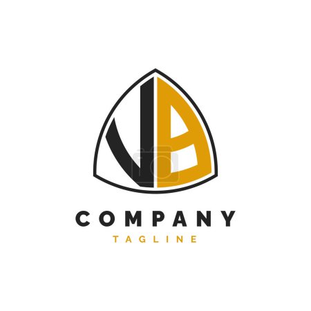 Initial Letter VB Logo Design. Alphabet VB Logo Template