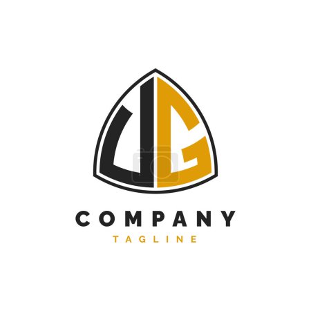 Initial Letter UG Logo Design. Alphabet UG Logo Template