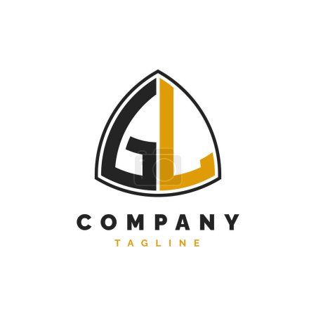 Initial Letter GL Logo Design. Alphabet GL Logo Template
