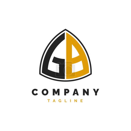 Lettre initiale GB Logo Design. Modèle de logo Alphabet GB
