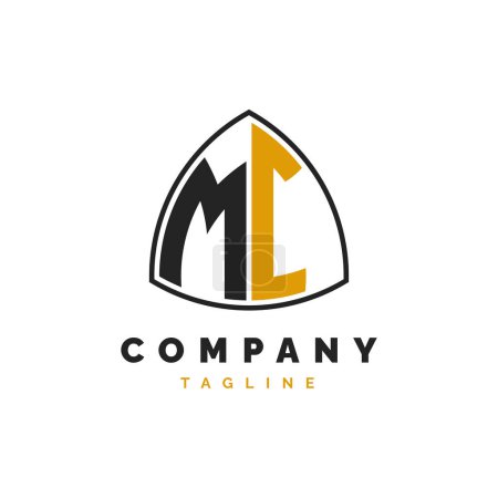 Lettre initiale MI Logo Design. Modèle de logo Alphabet MI