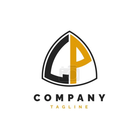 Initial Letter LP Logo Design. Alphabet LP Logo Vorlage