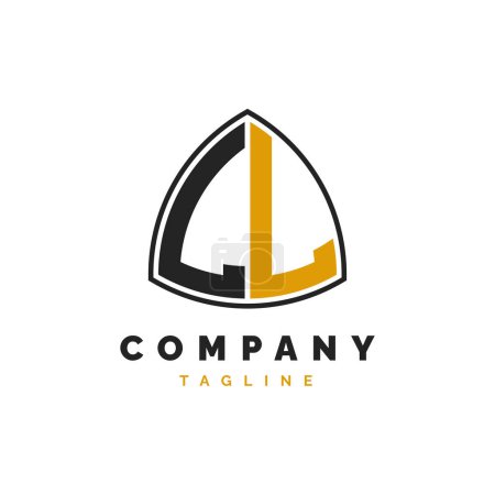 Initial Letter LL Logo Design. Alphabet LL Logo Template
