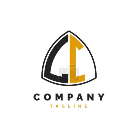 Letra inicial Diseño de Logo LI. Plantilla de logotipo de alfabeto LI