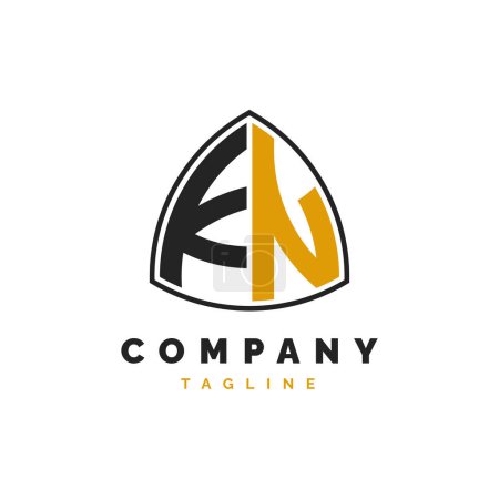 Initial Letter KN Logo Design. Alphabet KN Logo Template