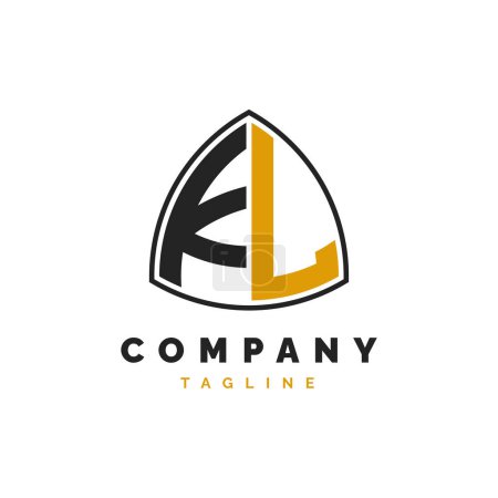 Initial Letter KL Logo Design. Alphabet KL Logo Template