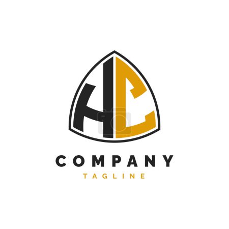Initial Letter HC Logo Design. Alphabet HC Logo Vorlage