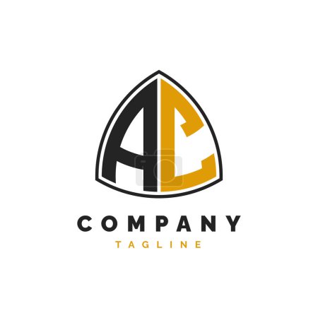 Initial Letter AC Logo Design. Alphabet AC Logo Vorlage