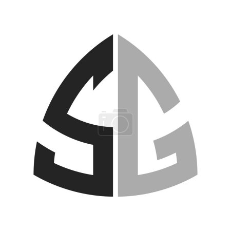 Modernes kreatives SG-Logo-Design. Brief SG Icon für jedes Unternehmen und Unternehmen