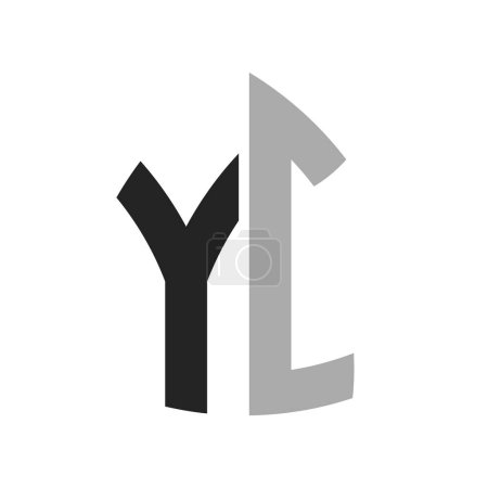 Diseño creativo moderno del logotipo de YI. Carta Icono YI para cualquier negocio y empresa