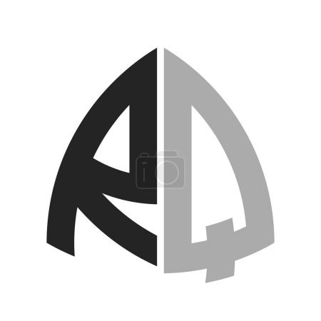 Design moderne de logo RQ créatif. Lettre RQ Icône pour toute entreprise et entreprise
