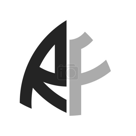 Modernes kreatives RF-Logo-Design. Buchstabe RF Icon für jedes Unternehmen und Unternehmen