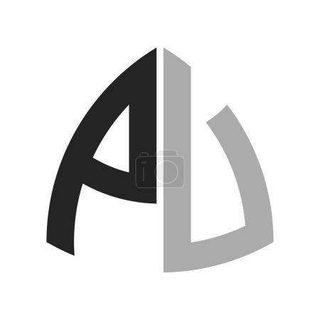 Modernes kreatives Design des PU-Logos. Letter PU Icon für jedes Unternehmen und Unternehmen