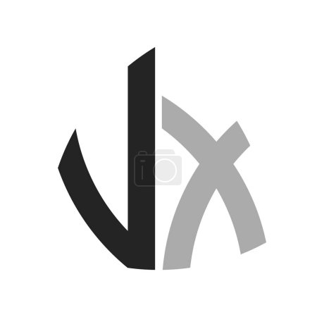 Design de logo VX créatif moderne. Lettre VX Icône pour toute entreprise et entreprise