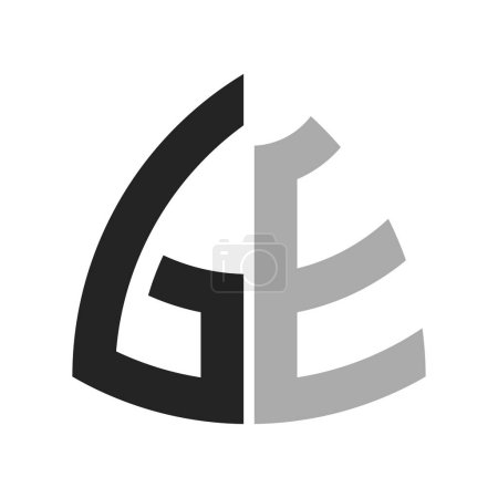 Diseño creativo moderno del logotipo de GE. Letra GE Icon para cualquier empresa y empresa