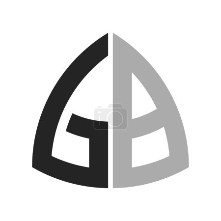 Diseño creativo moderno del logotipo de GB. Letra GB icono para cualquier negocio y empresa