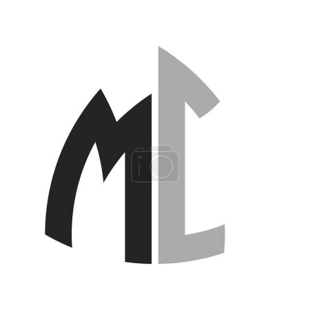 Modernes Creative MI Logo Design. Buchstabe MI Icon für jedes Unternehmen und Unternehmen