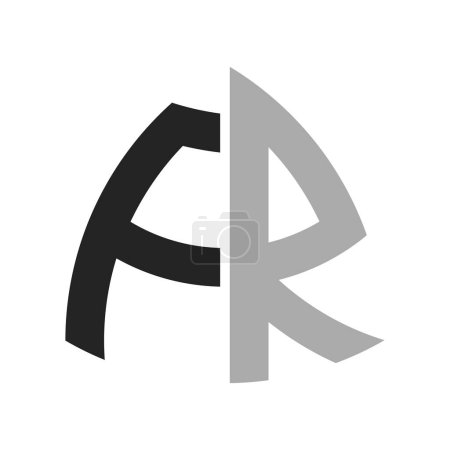 Modern Creative FR Logo Design. Letter FR Icon for any Business and Company