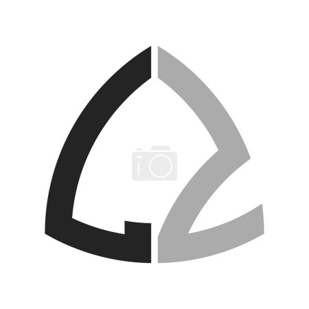 Diseño creativo moderno del logotipo de LZ. Letra LZ icono para cualquier negocio y empresa