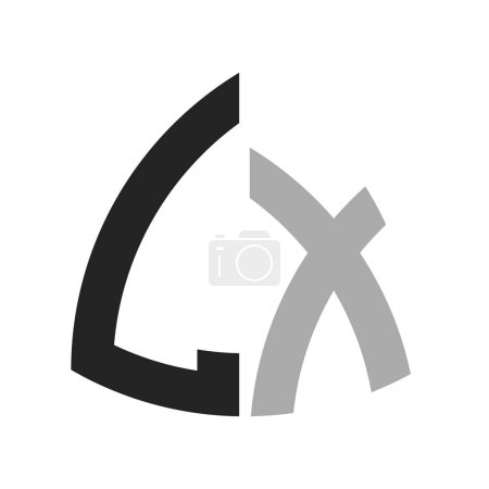 Modernes Creative LX Logo Design. Letter LX Icon für jedes Unternehmen und Unternehmen