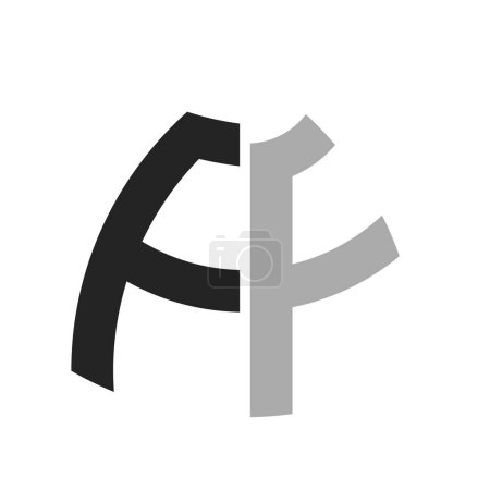 Modern Creative FF Logo Design. Letter FF Icon for any Business and Company