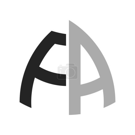 Modernes Creative FA Logo Design. Brief FA Icon für jedes Unternehmen und Unternehmen