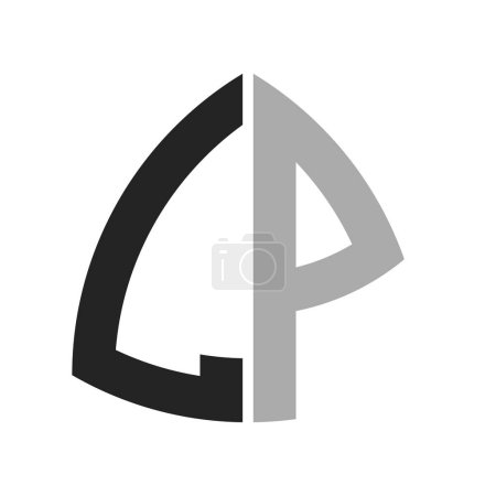 Diseño creativo moderno del logotipo del LP. Letra LP icono para cualquier negocio y empresa