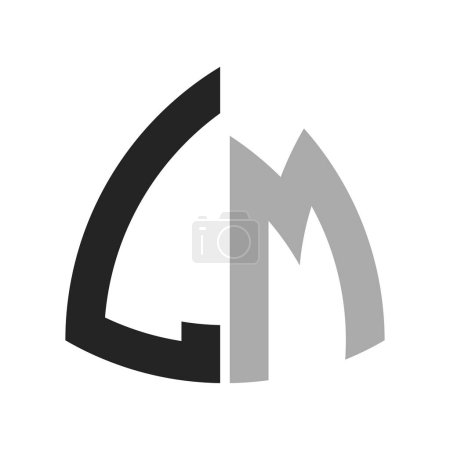 Design de logo LM créatif moderne. Lettre LM Icône pour toute entreprise et entreprise
