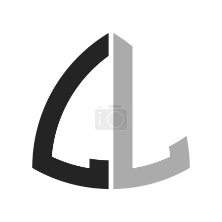 Modernes kreatives LL Logo Design. Letter LL Icon für jedes Unternehmen und Unternehmen