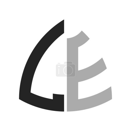 Modernes, kreatives LE Logo Design. Buchstabe LE Icon für jedes Unternehmen und Unternehmen