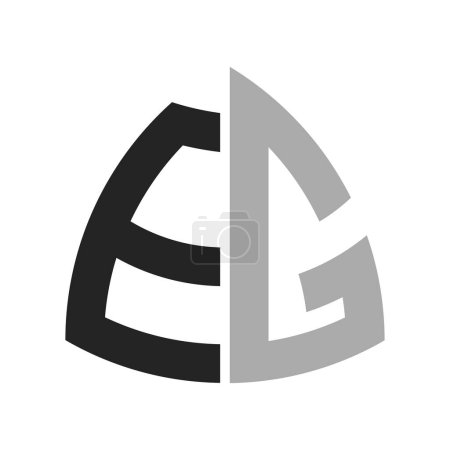 Modern Creative EG Logo Design. Letter EG Icon for any Business and Company