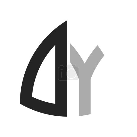 Modern Creative DY Logo Design. Letter DY Icon for any Business and Company