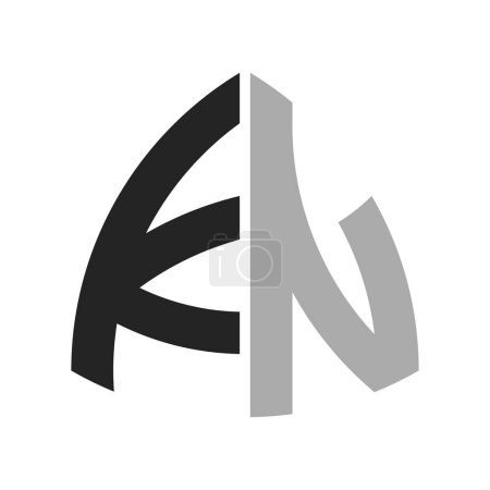 Modernes, kreatives KN Logo Design. Buchstabe KN Icon für jedes Unternehmen und Unternehmen