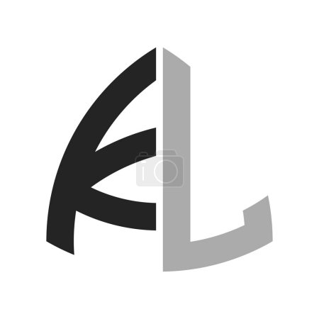 Diseño creativo moderno del logotipo de KL. Letra KL icono para cualquier negocio y empresa