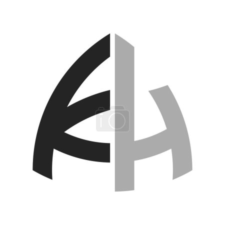 Design créatif moderne de logo de KH. Lettre KH Icône pour toute entreprise et entreprise
