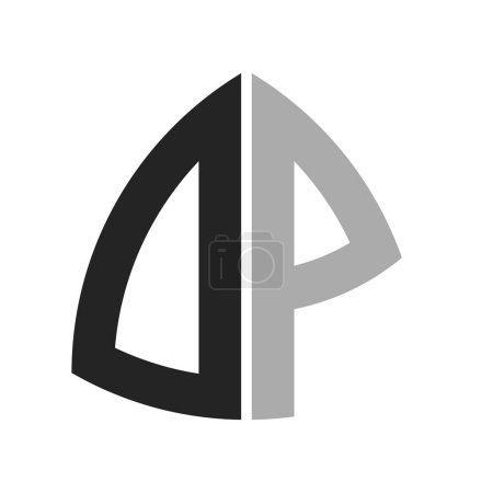 Modernes kreatives DP-Logo-Design. Brief DP Icon für jedes Unternehmen und Unternehmen