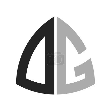 Conception moderne du logo de la DG Créative. Lettre DG Icône pour toute entreprise et entreprise